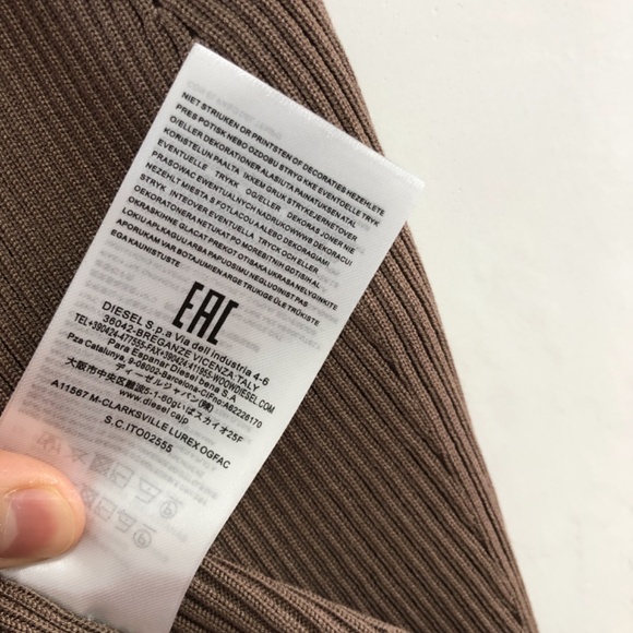 Diesel  Rib knit viscose polyester-blend tank top - Picture 4 of 5